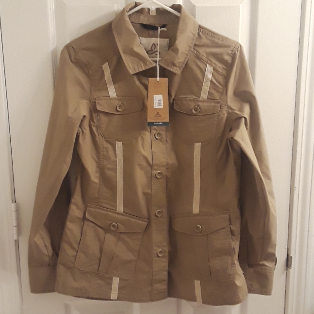 NWT Women's prAna Zola Khaki Dark Stretch  Jacket